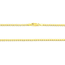 Cadena de oro 18 kts barbada maciza