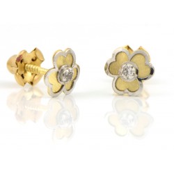 Pendientes de oro blacon circonitas