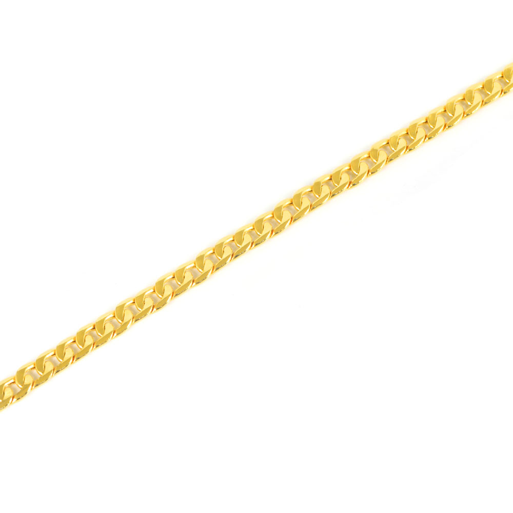 Pulsera oro 18 kts hombre barbada