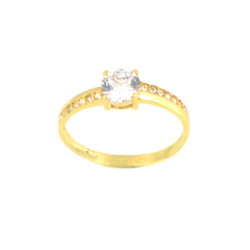 Anillo oro 18 kilates circonitas