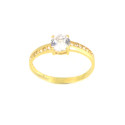 Anillo oro 18 kilates circonitas