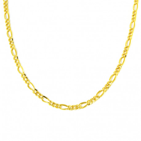 Cadena d'or 18 kts 3x1 semi massissa