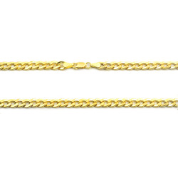 Cadena d'or 18 kts barbada semi massisa