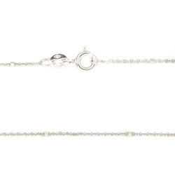 Cadena de oro blanco 18 kts  maciza bolitas