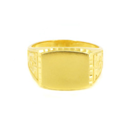 Anillo hombre oro  18 kilates sello