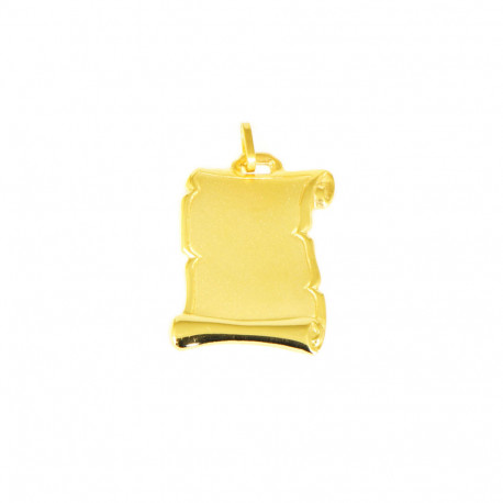 placa oro 18 klts pergamino