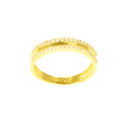 Anillo oro 18 kilates circonitas