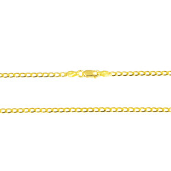 Cadena de oro 18 kts barbada maciza