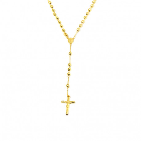 Rosario oro amarillo 18kts gargantilla