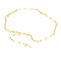 Rosario oro amarillo 18kts gargantilla