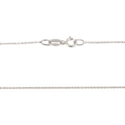 Collaret d'or blanc 18 KTS  creu circonitas