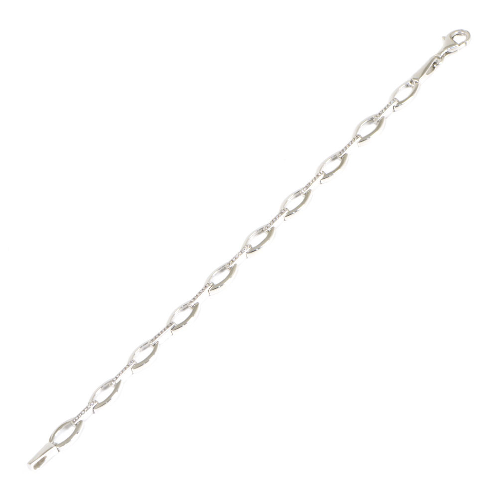 Polsera de plata amb circonites