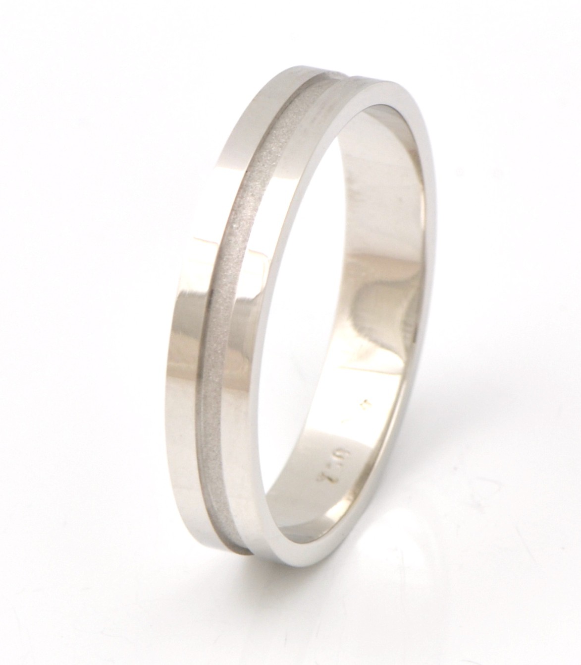 Alianza de oro 18 kts blanco