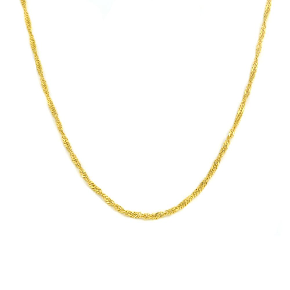 Cadena de oro Singapur 18 kts maciza