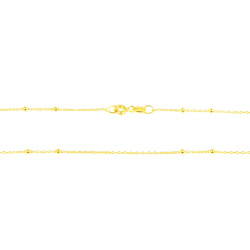Cadena de oro 18 kts bolitas