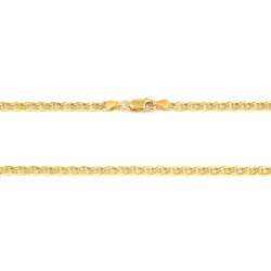 Cadena d'or 18 kts àncora semi massissa