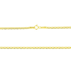 Cadena d'or 18 kts àncora massissa