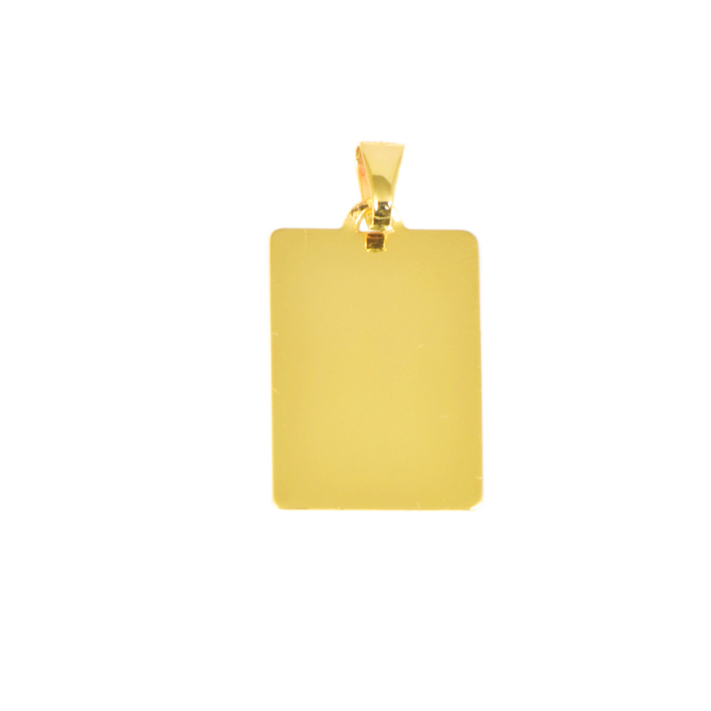 placa oro 18 klts llisa