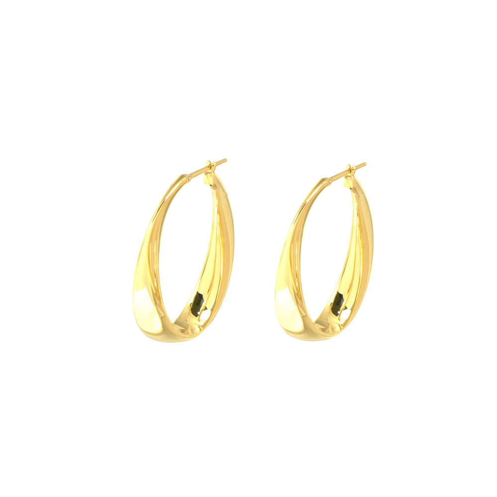 Pendientes oro amarillo 18 kts aro