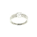 Anillo oro blanco 18 kilates circonitas