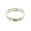 Anillo de diamantes en oro blanco 18 Klts