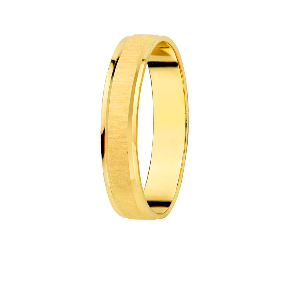 Aliança d'or 18 kts groc