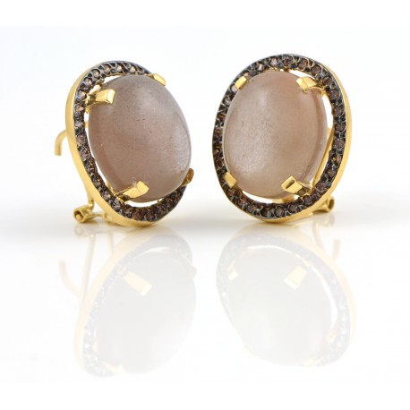 Pendientes de novia con 6 diamantes