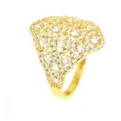 Anillo oro 18 kilates circonitas