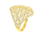 Anillo oro 18 kilates circonitas