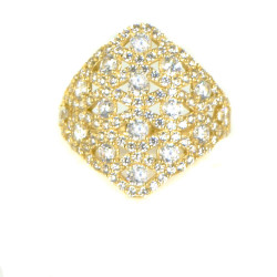 Anillo oro 18 kilates circonitas