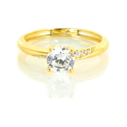 Anillo oro 18 kilates circonitas