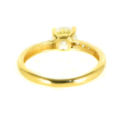 Anillo oro 18 kilates circonitas