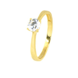 Anillo oro 18 kilates circonita