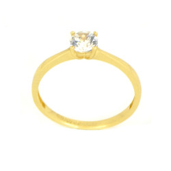 Anillo oro 18 kilates circonita