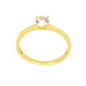 Anillo oro 18 kilates circonita