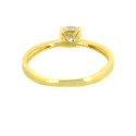 Anillo oro 18 kilates circonita
