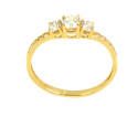 Anillo oro  18 kilates circonitas