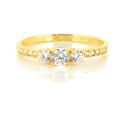 Anillo oro  18 kilates circonitas
