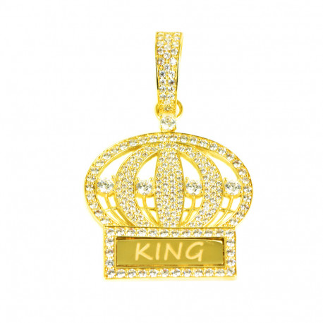 Colgante corona de18 kts