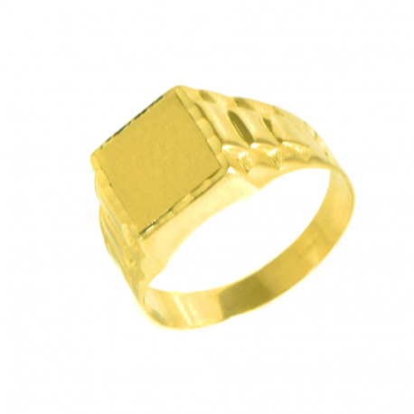 Anillo hombre oro  18 kilates sello