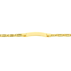 Pulsera oro 18 kts con placa
