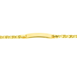 Pulsera oro 18 kts con placa