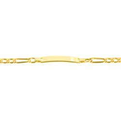Pulsera oro 18 kts con placa
