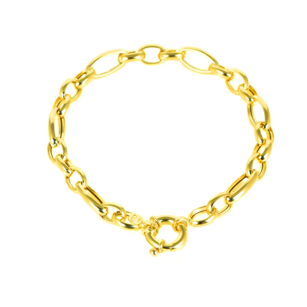 Pulsera oro 18 kts eslabones mujer