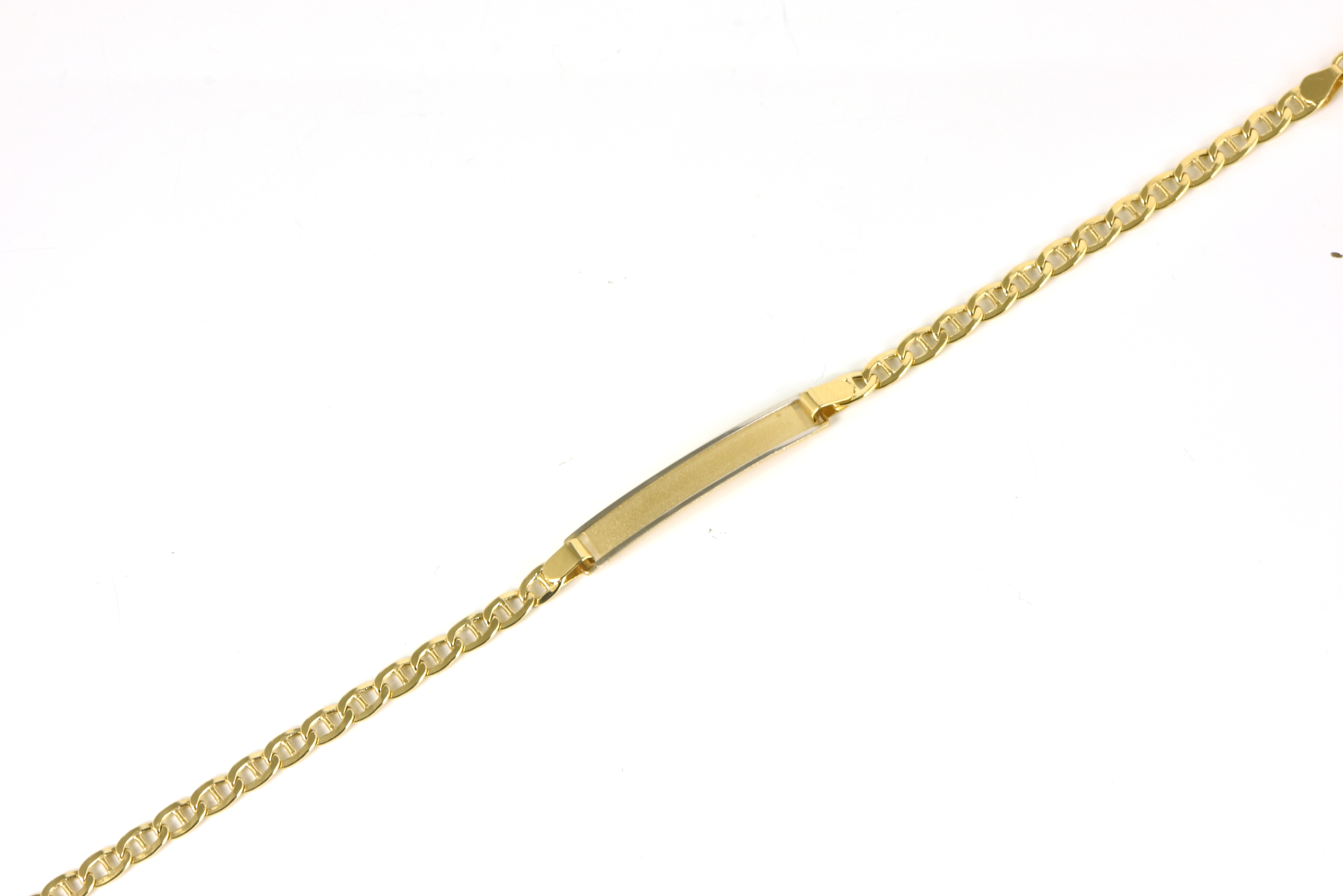 Pulsera oro 18 kts con placa