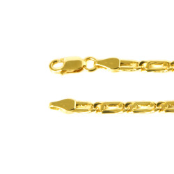 Pulsera oro 18 kts con placa