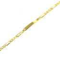 Pulsera oro 18 kts con placa