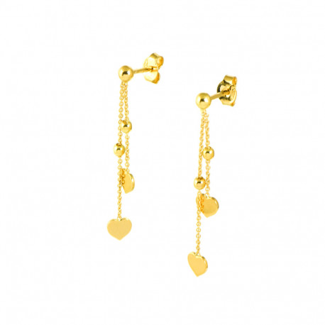 Pendientes oro 18 kts largos