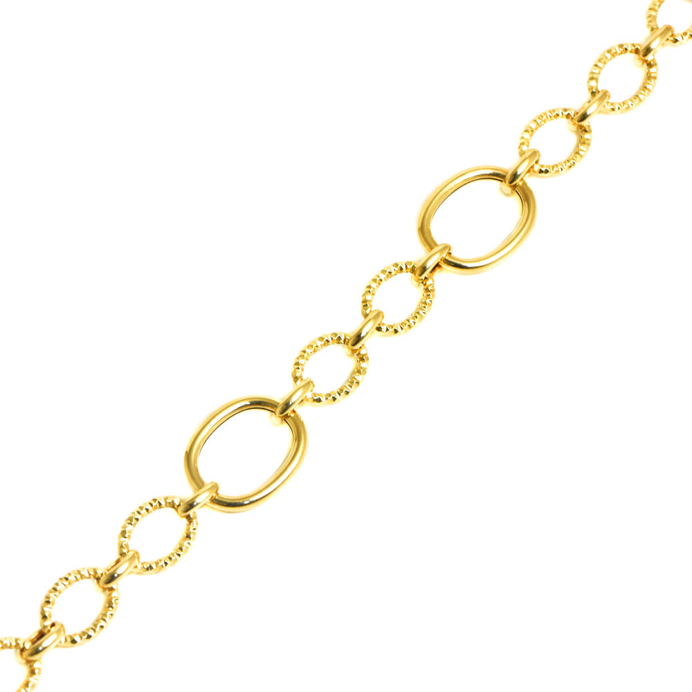 Pulsera eslabones oro 18 klts