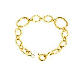Pulsera eslabones oro 18 klts